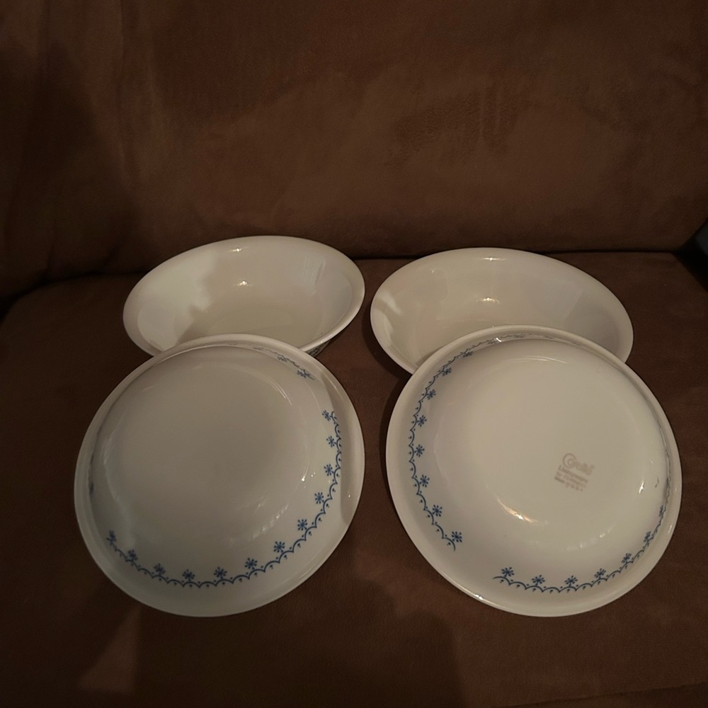 Corelle Snowflake Garland Small Bowls - Set of 4